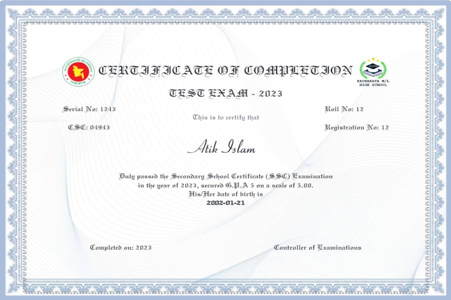 Classic Certificate Template