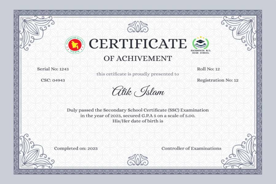 Modern Certificate Template