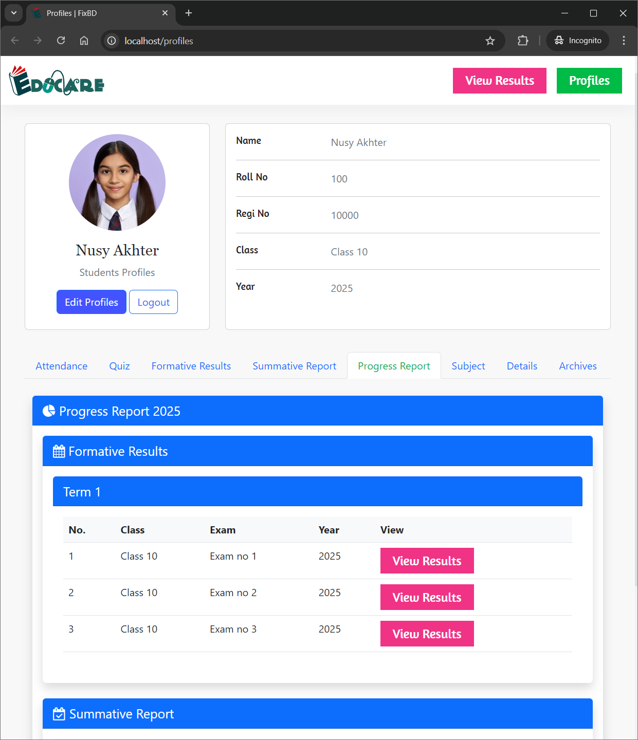 Dynamic Dashboard